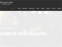 Tablet Screenshot of one-night-band.de